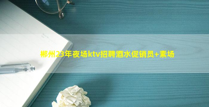 郴州23年夜场ktv招聘酒水促销员+素场
